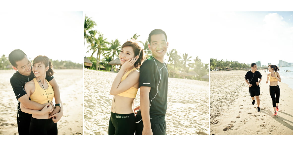 Hình Pre Wedding của Ba lô và Dép Lào tại Nha Trang ^^