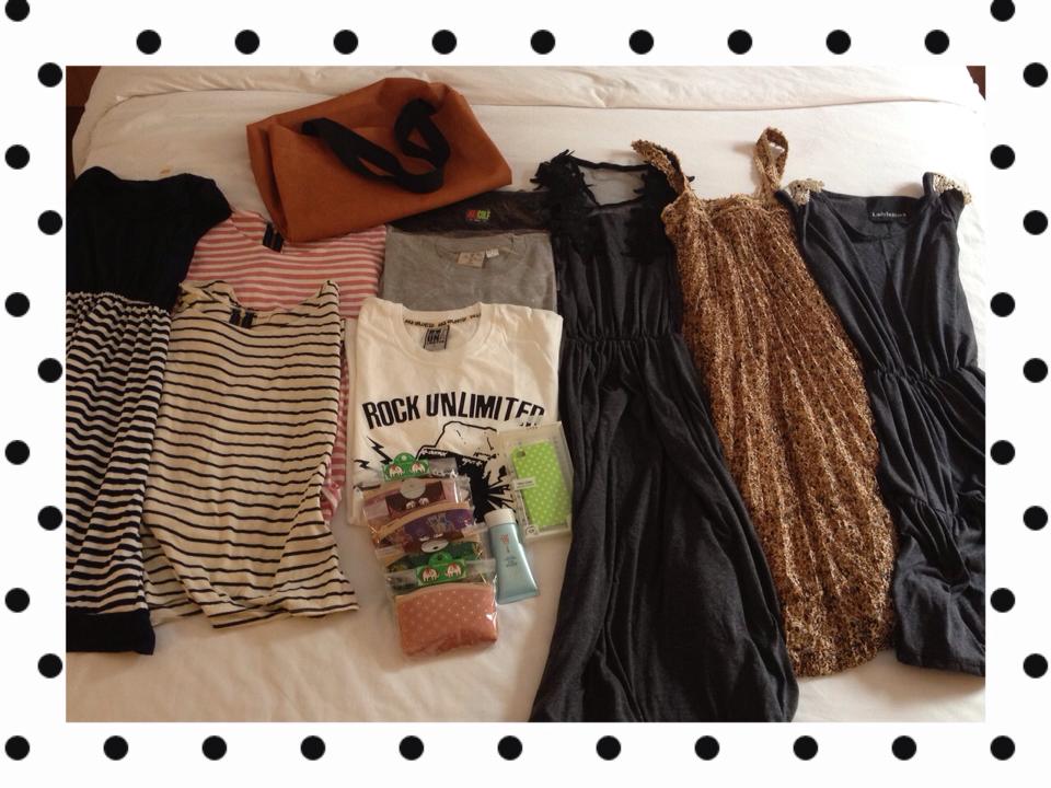 Chiến lợi phẩm sau ngày đầu tiên shopping tai Chatuchak