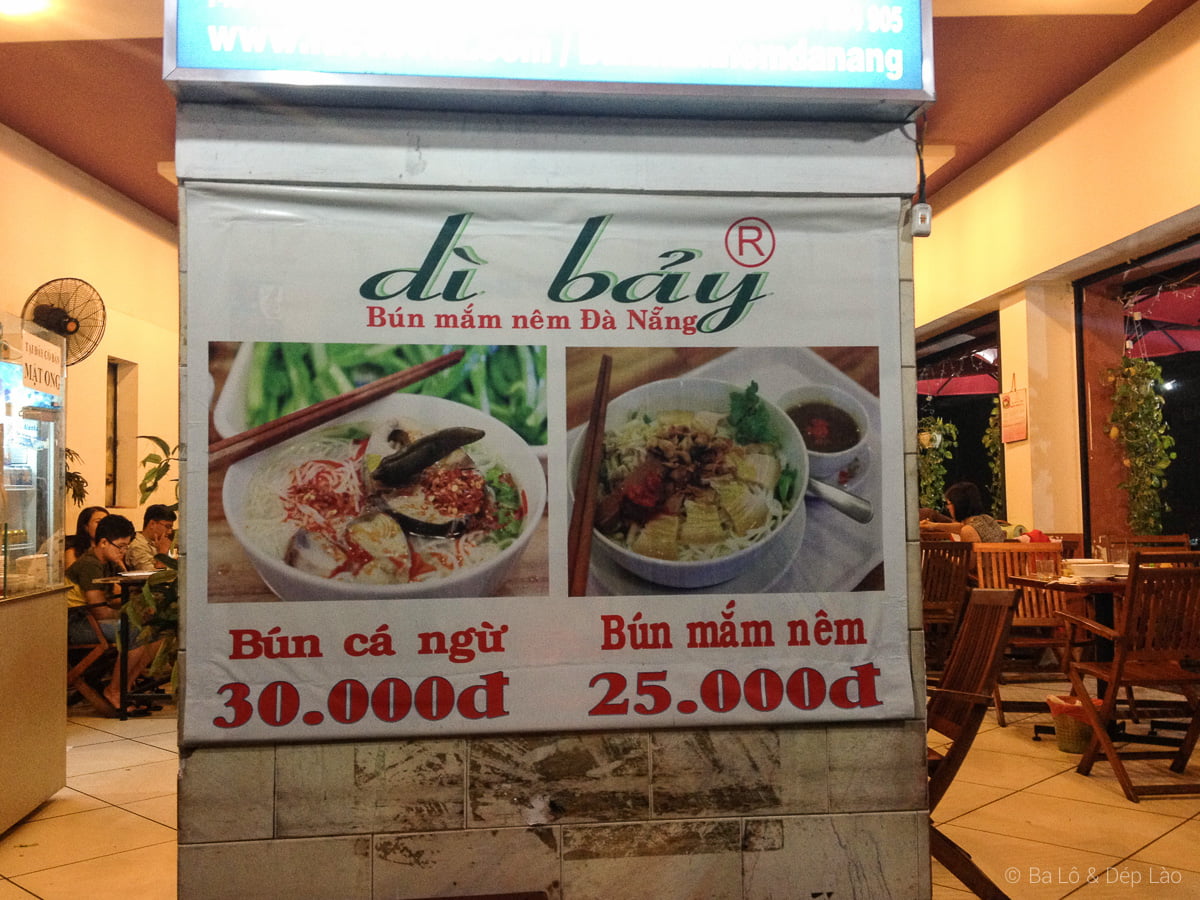 Bún mắm nêm Dì Bảy