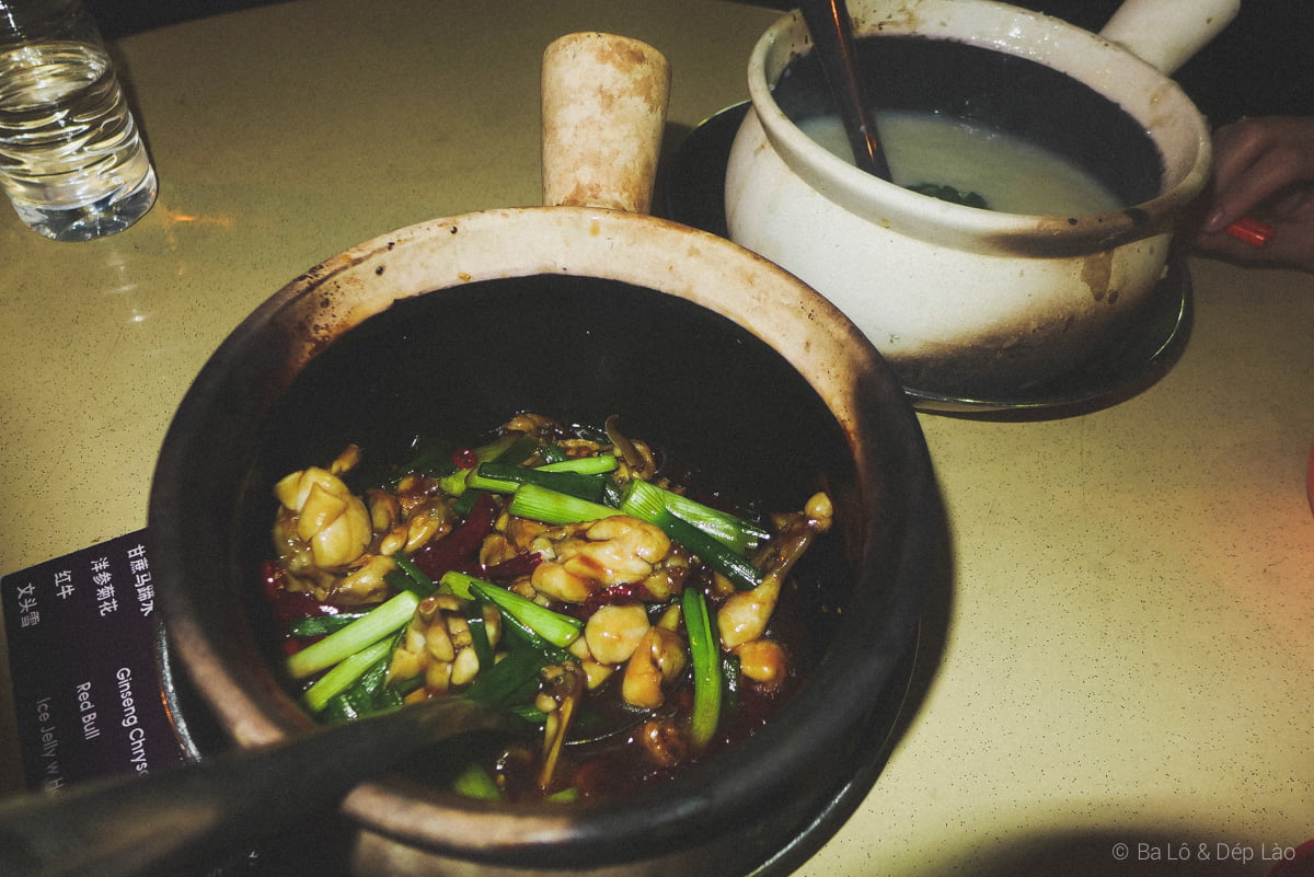 Combo cháo và ếch