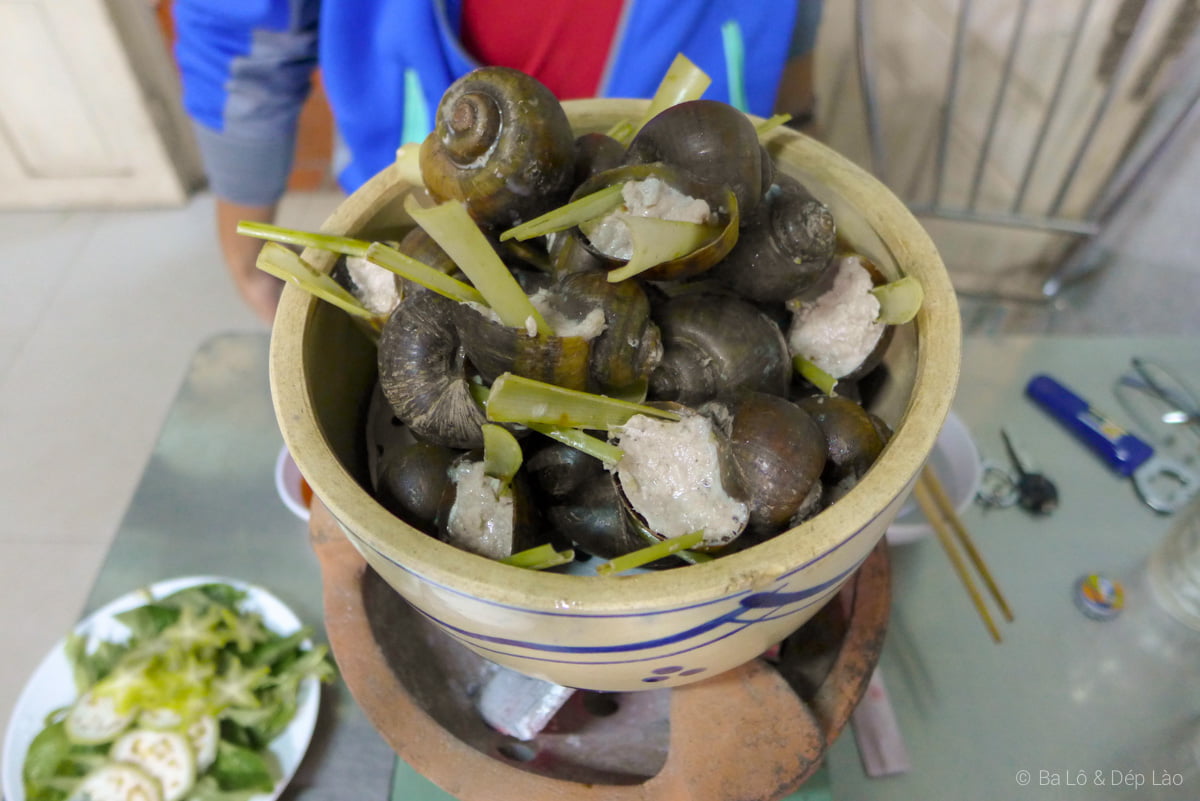 Một thố ốc bưu nhồi thịt ú nù