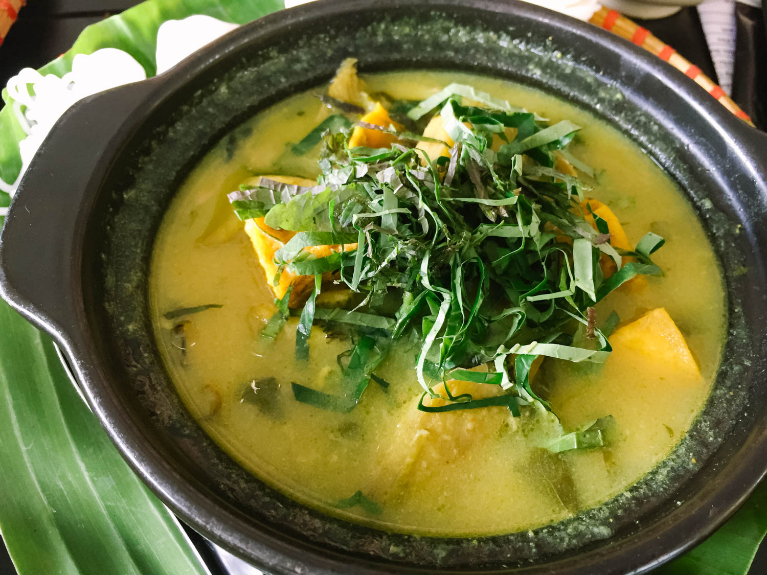 Ốc bươu nấu chuối