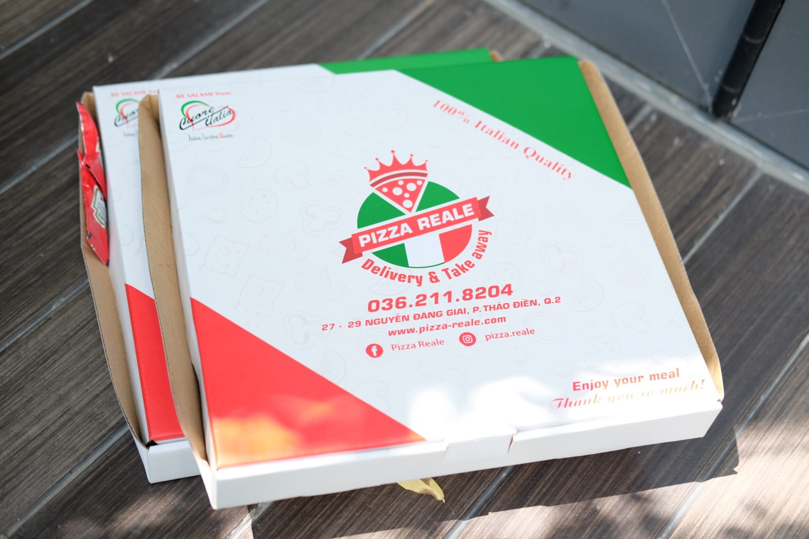 Pizza Reale chất lượng Ý - giá Việt Nam