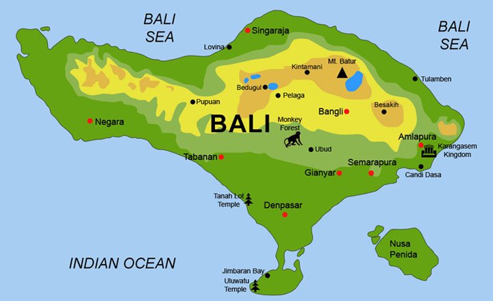 Đảo Bali lớn lắm nhé. Tham quan cả tháng cũng được