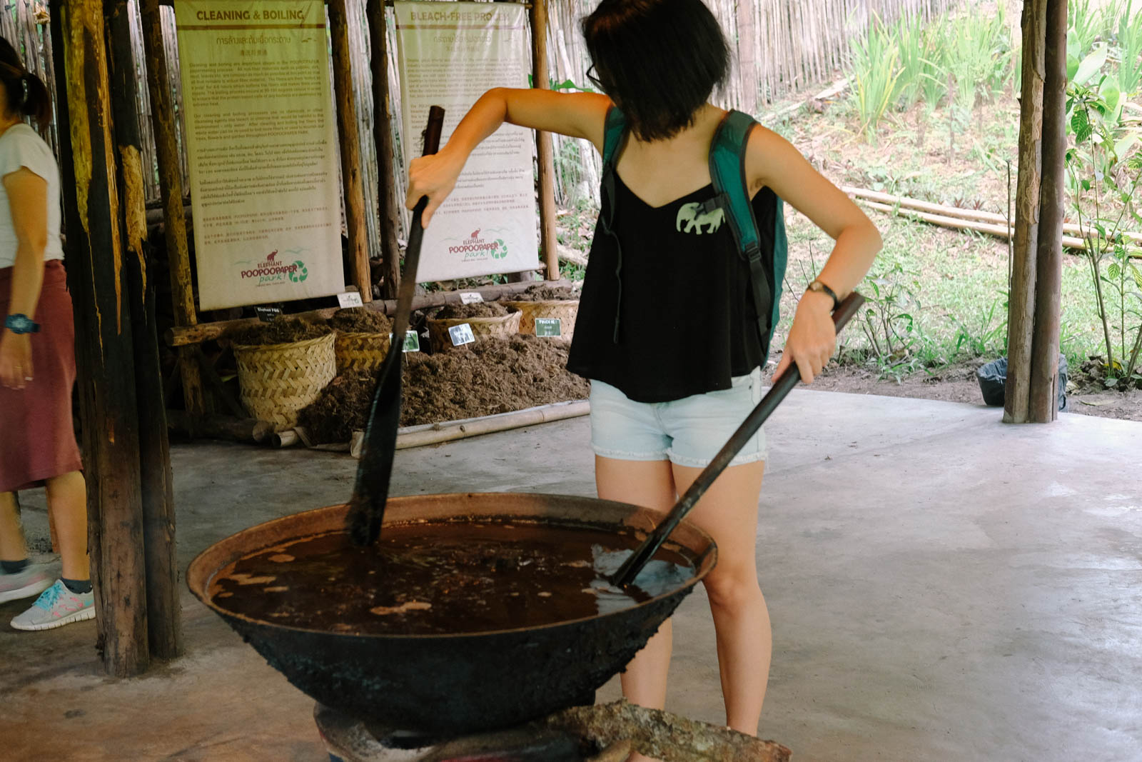 Sau đó, nấu sôi các sợi phân voi ;))